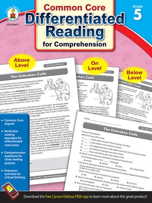 cover image of Differentiated Reading for Comprehension, Grade 5